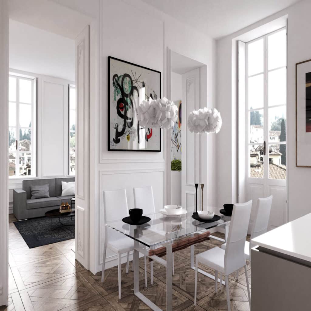 boiserie bianca