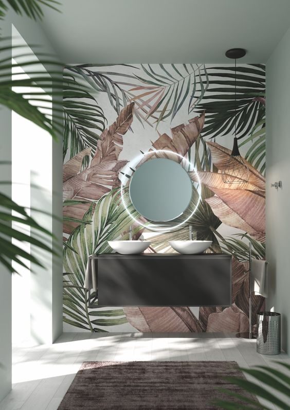 decorare le pareti del bagno
